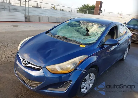 2016 Hyundai Elantra Se z USA, uszkodzony, nr VIN 5NPDH4AE5GH730690